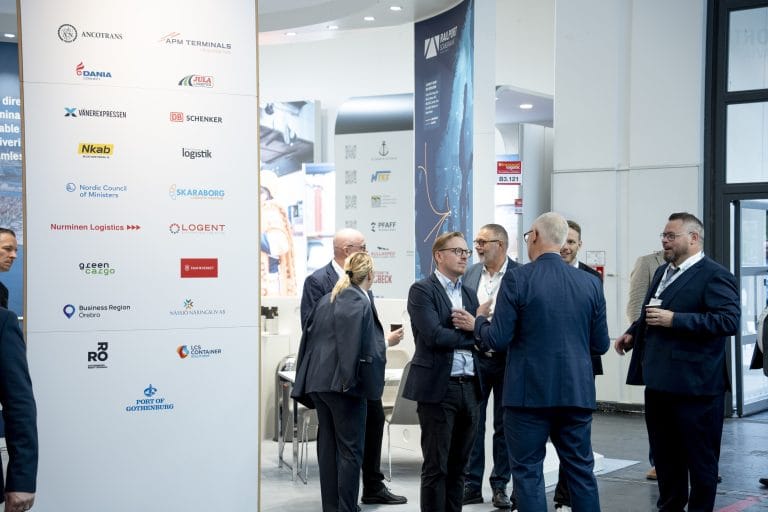 Göteborgs hamn och LCS Container Solutions på mässa tillsammans.